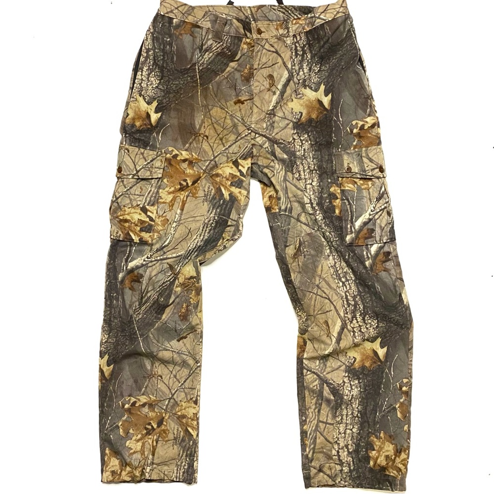 Vintage Woolrich Men’s Realtree Hardwood Camo Cargo Hunting Pants Size Large